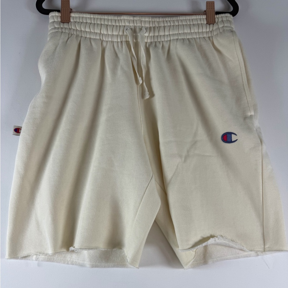 Champion Men's Fleece Shorts - Light Off-White S - Picture 6 of 8